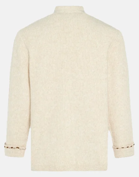 Adidas CNY Beige Knitted Jacket Back