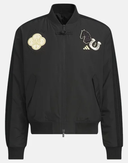 Adidas Chinese New Year Black Padded Bomber Jacket