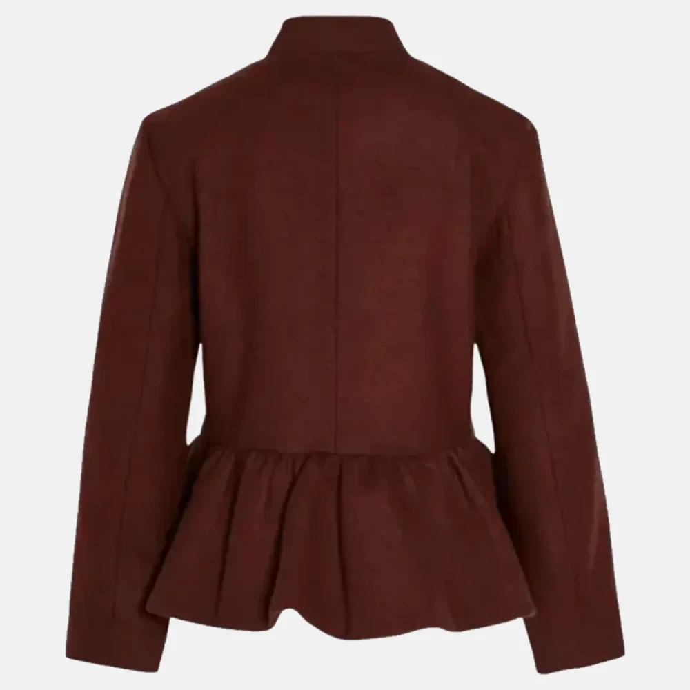 Adidas Chinese New Year Brown Peplum Jacket Back