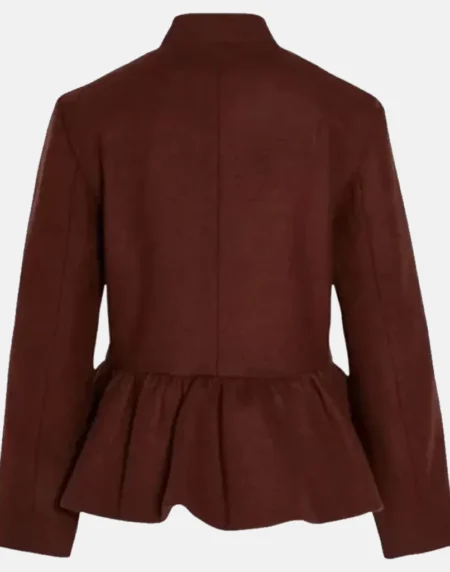 Adidas Chinese New Year Brown Peplum Jacket Back