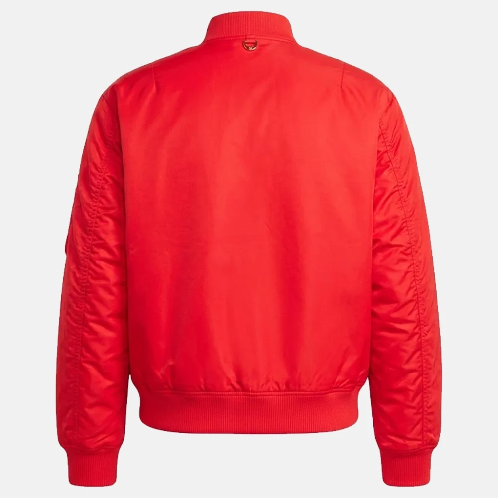 Adidas Chinese New Year Red Padded Bomber Jacket Back