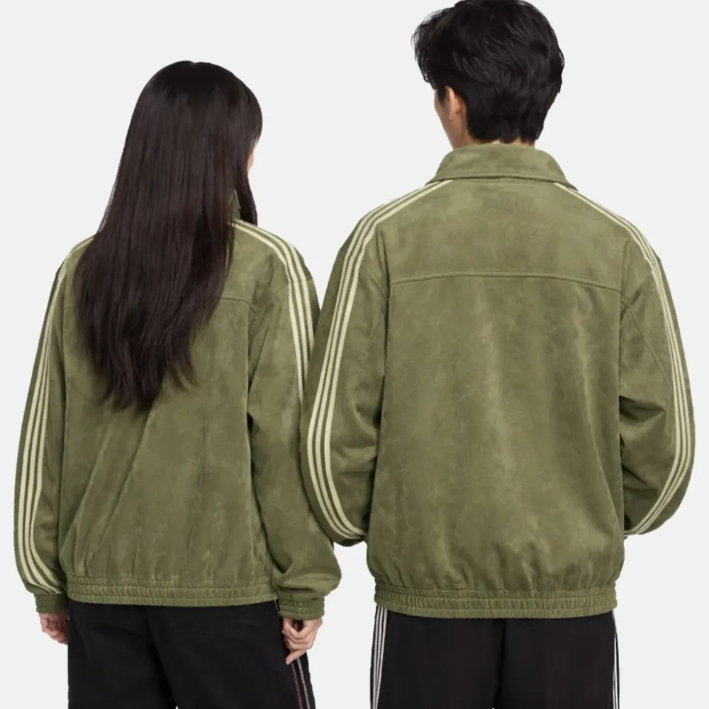 Adidas Chinese New Year Suede Green Jacket Back