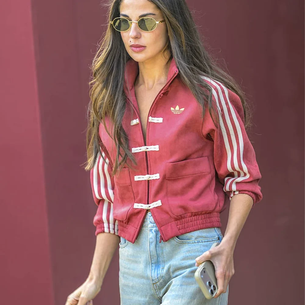Carmen Montero Mundt Adidas Chinese New Year Suede Jacket