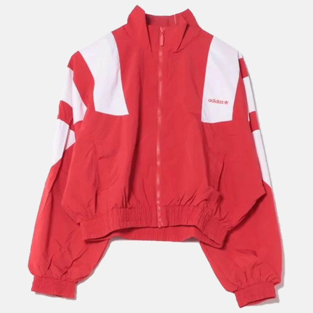 Kendall Jenner Adidas Cropped Red Jacket