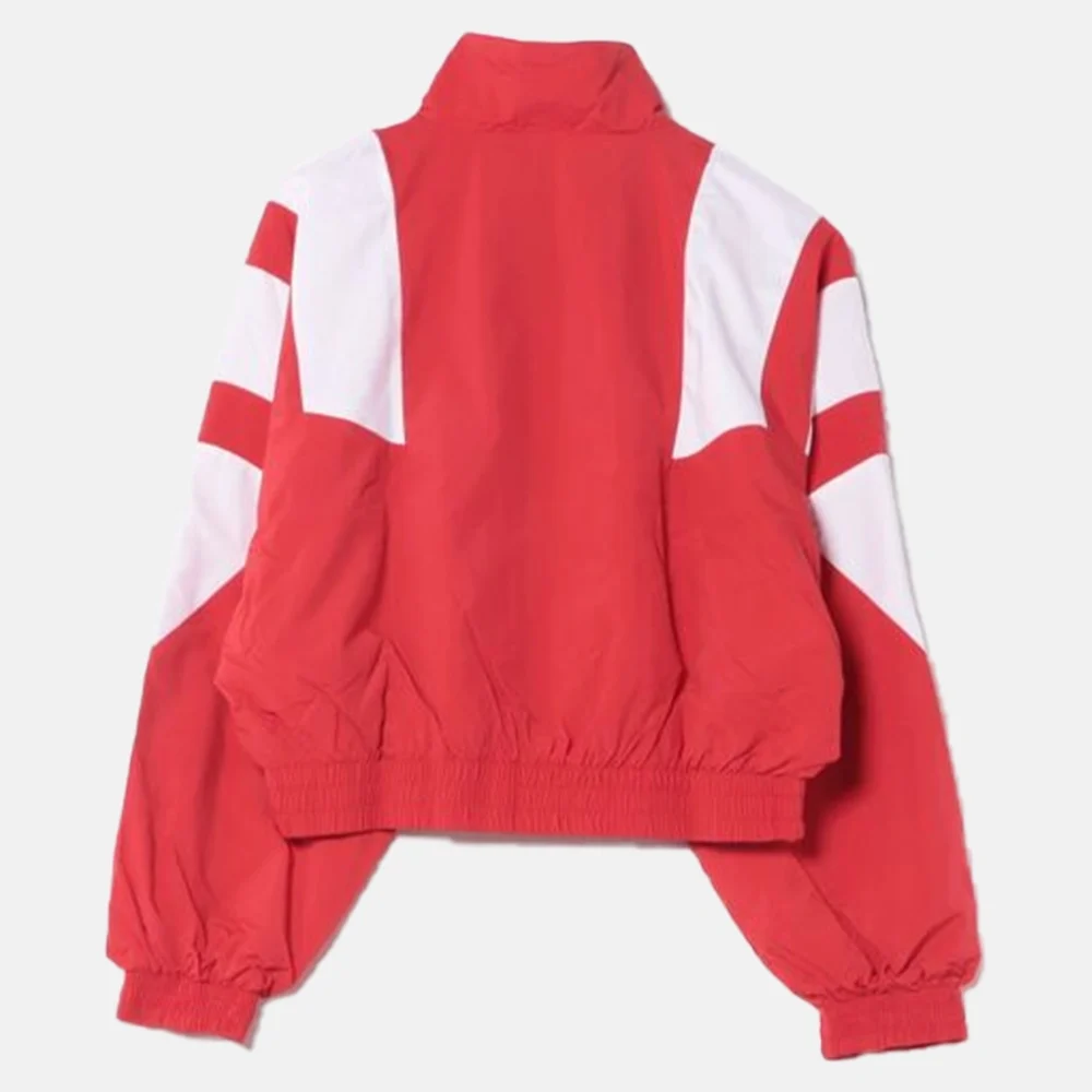 Kendall Jenner Adidas Cropped Red Jacket Back