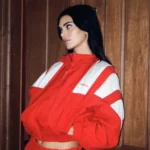 Kendall Jenner Adidas Red Cropped Jacket