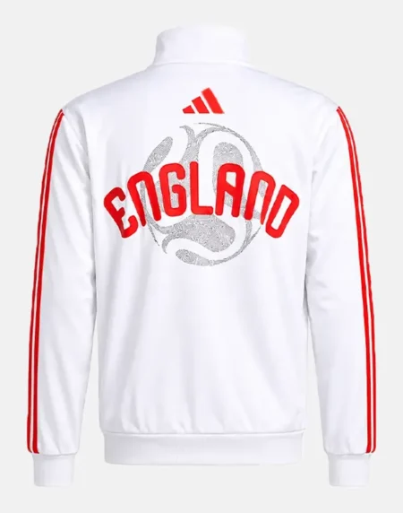 FIFA World Cup 26 Adidas England White Track Jacket Back