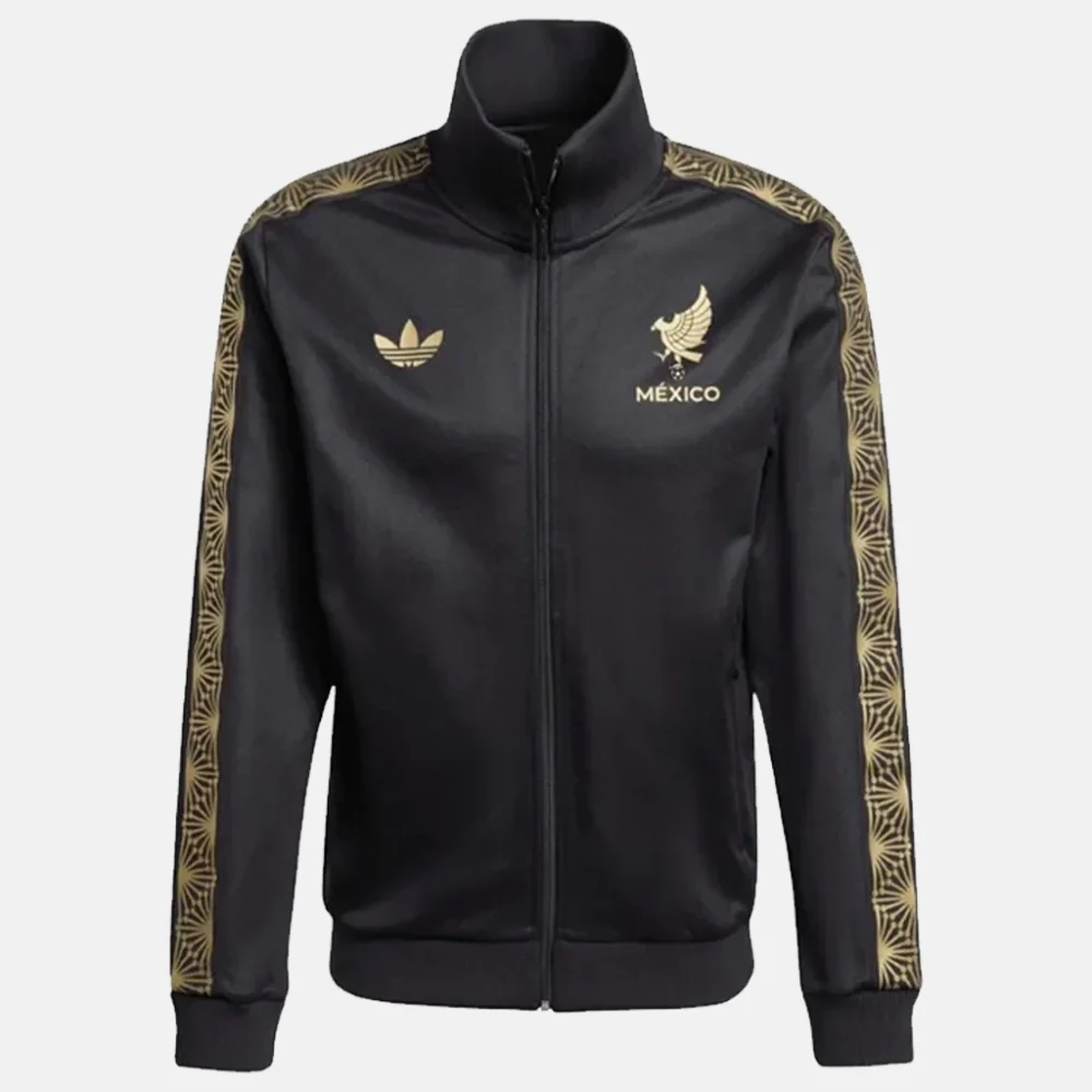 FIFA World Cup 26 Adidas Black And Gold Mexico Jacket