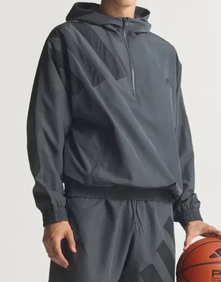 Adidas Anthony Edwards Anorak Front Hoodie