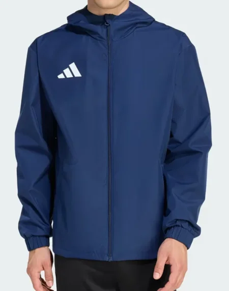 Adidas Entrada 26 Blue Zipper Jacket