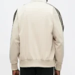 Adidas Firebird Black Stripe Cream Back Jacket