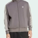 Adidas Firebird Charcoal Front Jacket