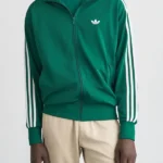 Adidas Firebird Green Front Jacket