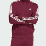 Adidas Firebird Maroon Front Jacket