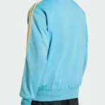 Adidas Firebird Orange Stripe Sky Blue Back Jacket