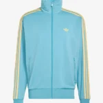 Adidas Firebird Orange Stripe Sky Blue Jacket