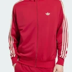 Adidas Firebird Red Front Track Jacket