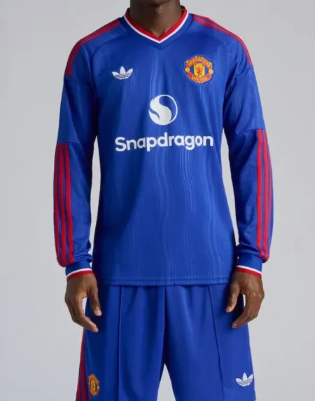 Adidas Manchester United Away Blue T Shirt