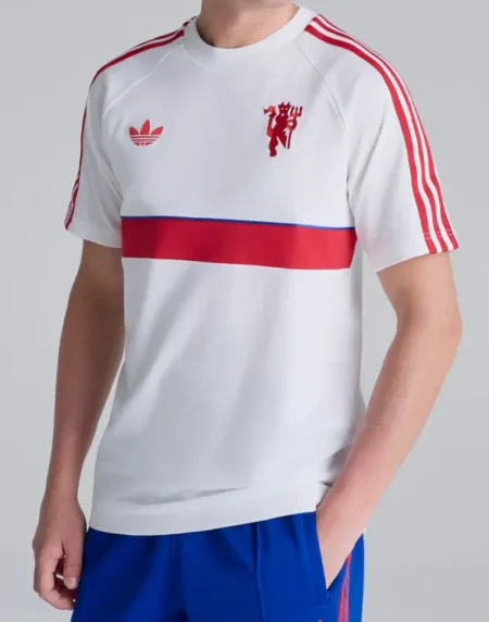 Adidas Manchester United White T Shirt