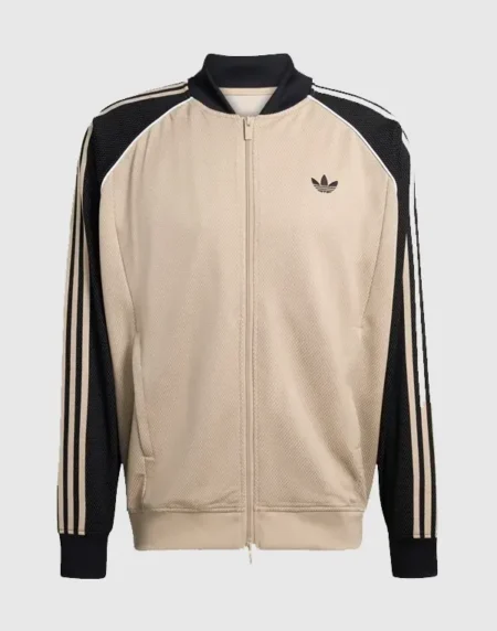 Adidas Mesh Beige Track Top