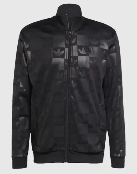 Adidas Monogram All Over Black Track Jacket