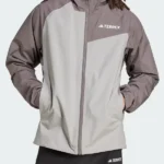 Adidas Terrex Multi Rain Grey Front Jacket