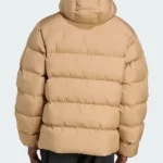 Adidas Tonal Beige Puffer Back Jacket