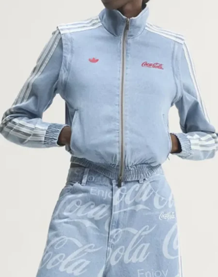 Adidas X Coca Cola Denim Front Track Top