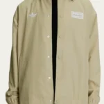 Adidas x Oasis Tour Coach Beige Front Jacket