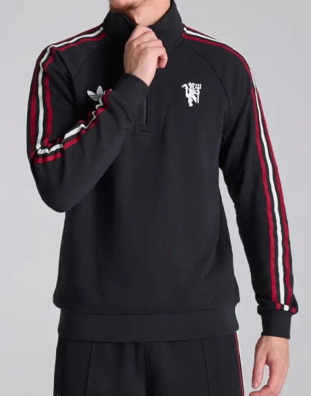 Manchester United Adidas Track Black