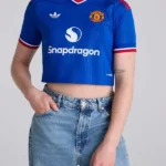 Manchester United Cropped Blue Jersey