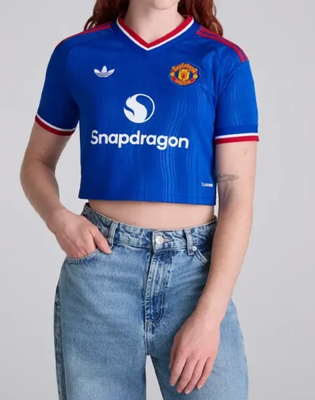 Manchester United Cropped Blue Jersey