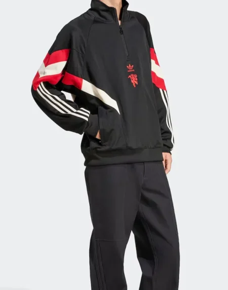 Manchester United Half Zip Sweatshirt