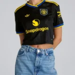 Manchester Women Cropped Black Jersey