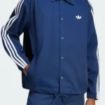 3 Stripes Blue Coaches Jacket
