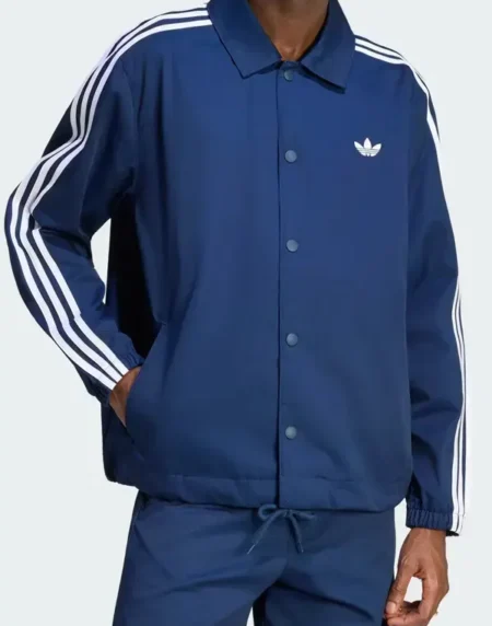 3 Stripes Blue Coaches Jacket