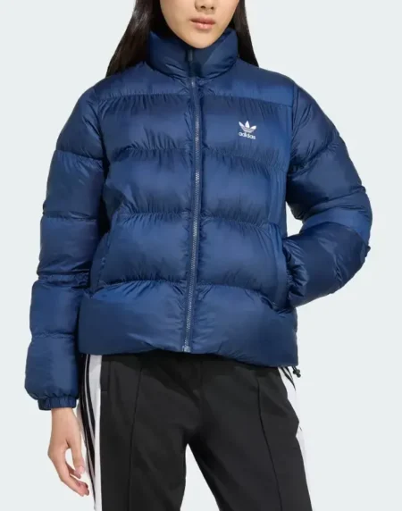 Adicolor Short Blue Puffer Jacket