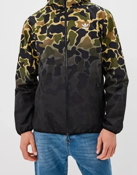 Adidas Camo Windbreaker Jacket