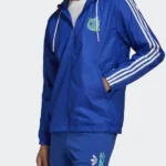 Graphics Stoked Windbreaker Blue Jacket
