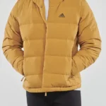 Helionic Puffer Brown Hoodie