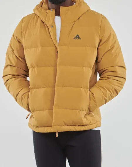 Helionic Puffer Brown Hoodie