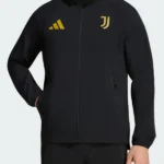 Juventus Travel Windbreaker Black Jacket
