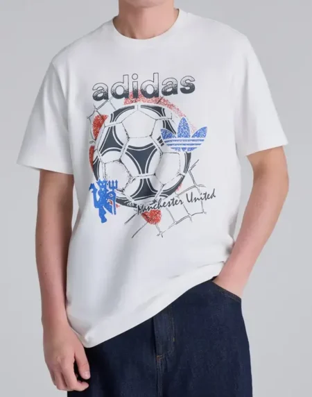 Manchester White Graphic T Shirt