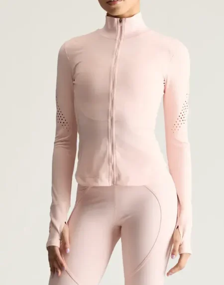 Mccartney Pink Training Midlayer Jacket