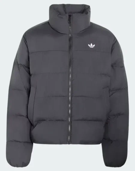 Stand Collar Black Jacket