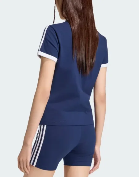 3 Stripes Slim Blue Shirt