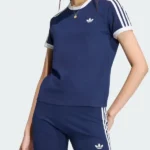 3 Stripes Slim Tee Blue Shirt