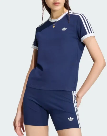 3 Stripes Slim Tee Blue Shirt