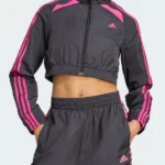 Adicolor Cropped Black Track Top