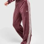 Adidas 3 Stripe Velour Track Pants